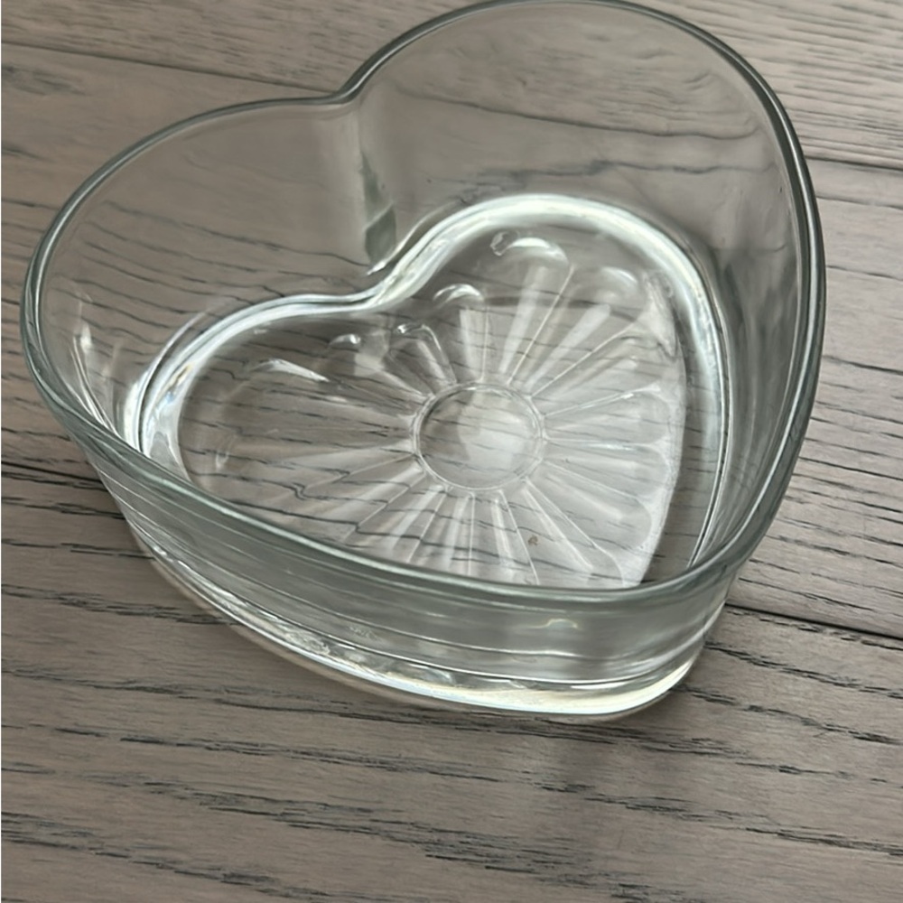 Libbey Heart-Shaped Glass